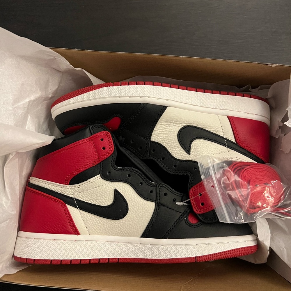 Red and Black High-Top Sneakers